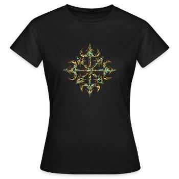 Chaos Star, Symbol of chaos, digital, everything - T-shirt Femme - noir - Devant - AI Model Female 172 dark (172cm)