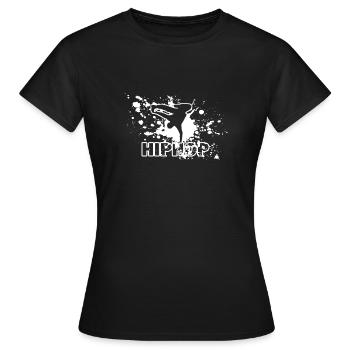Danseur Hip Hop Danseur - T-shirt Femme - noir - Devant - AI Model Female 172 dark (172cm)