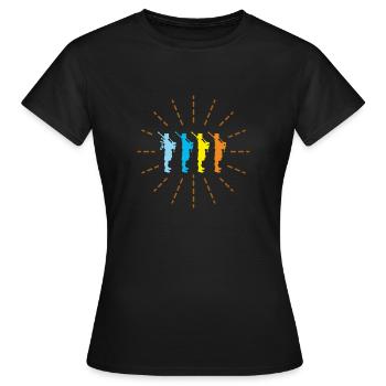 Schotten, Schottland, Schottisch - Frauen T-Shirt - Schwarz - Vorne - AI Model Female 172 dark (172cm)