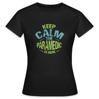 Ambulanciers - T-shirt Femme - noir - Devant - AI Model Female 172 dark (172cm)
