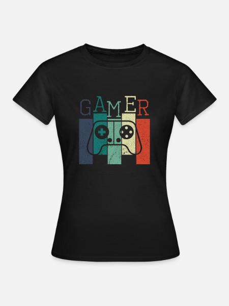 Gamer - Frauen T-Shirt - Schwarz