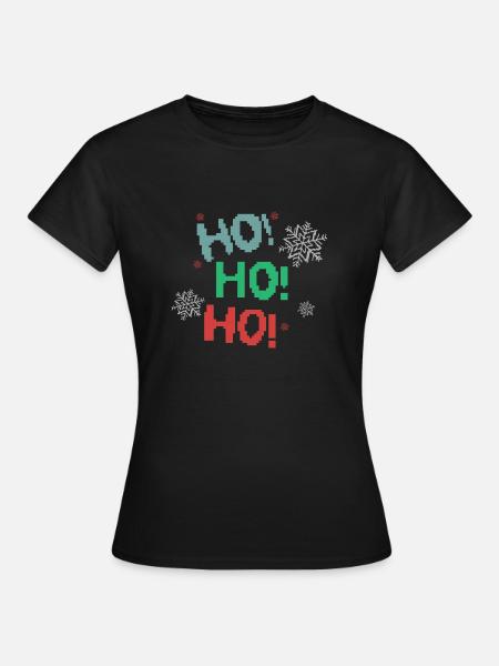 Ho,Ho,Ho! - Frauen T-Shirt - Schwarz