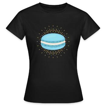 macaroons - Women's T-Shirt - black - Front - AI Model Female 172 dark (172cm)