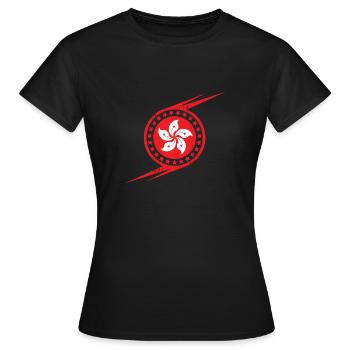 Hong-Kong - T-shirt Femme - noir - Devant - AI Model Female 172 dark (172cm)