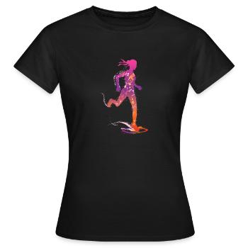 cross-country féminin de - T-shirt Femme - noir - Devant - AI Model Female 172 dark (172cm)