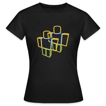 Sqaure Noob Person - Frauen T-Shirt - Schwarz - Vorne - AI Model Female 172 dark (172cm)
