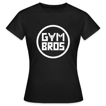 Gym Bros - Frauen T-Shirt - Schwarz - Vorne - AI Model Female 172 dark (172cm)