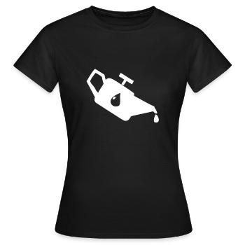 Un bidon d'huile sale - T-shirt Femme - noir - Devant - AI Model Female 172 dark (172cm)