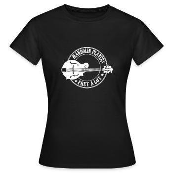 mandolin player - Frauen T-Shirt - Schwarz - Vorne - AI Model Female 172 dark (172cm)
