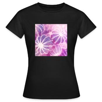 Minimalisme aquarelle de cactus d'été - T-shirt Femme - noir - Devant - AI Model Female 172 dark (172cm)