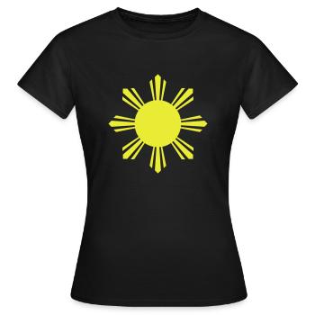 Eight Ray Sun - Women's T-Shirt - black - Front - AI Model Female 172 dark (172cm)