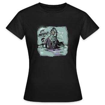 Lost in Paradise - Women's T-Shirt - black - Front - AI Model Female 172 dark (172cm)