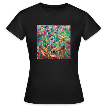Scugnizzu - Frauen T-Shirt - Schwarz - Vorne - AI Model Female 172 dark (172cm)
