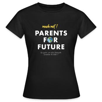 join in! Parents for Future - Women's T-Shirt - black - Front - AI Model Female 172 dark (172cm)