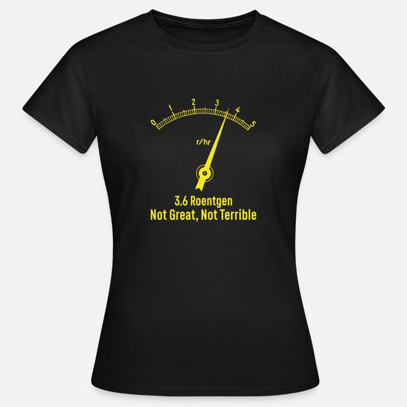 Atom stråling energi Tjernobyl gave - Dame-T-shirt - sort