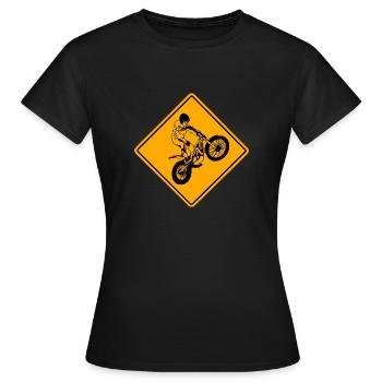 Trial Road Sign - Frauen T-Shirt - Schwarz - Vorne - AI Model Female 172 dark (172cm)