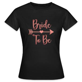 Bride-to-Be Shirt | JGA | Enterrement de vie de garçon - T-shirt Femme - noir - Devant - AI Model Female 172 dark (172cm)