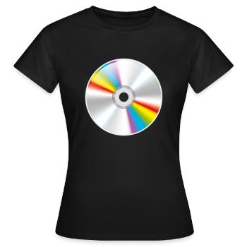Smiley CD - Frauen T-Shirt - Schwarz - Vorne - AI Model Female 172 dark (172cm)