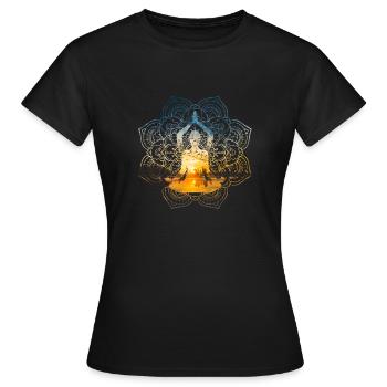 Yoga - Women's T-Shirt - black - Front - AI Model Female 172 dark (172cm)