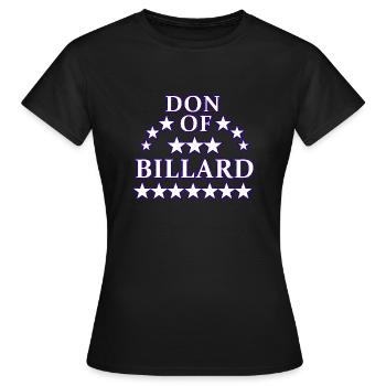 Billard - Frauen T-Shirt - Schwarz - Vorne - AI Model Female 172 dark (172cm)