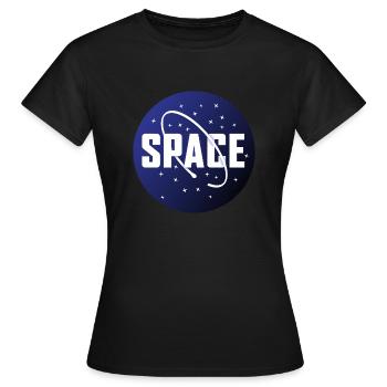 Espace extra-atmosphérique étoiles étoiles voie lactée - T-shirt Femme - noir - Devant - AI Model Female 172 dark (172cm)