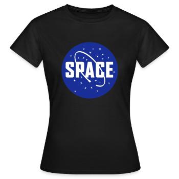 Espace extra-atmosphérique étoiles étoiles voie lactée - T-shirt Femme - noir - Devant - AI Model Female 172 dark (172cm)