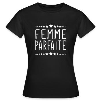 femme parfaite - T-shirt Femme - noir - Devant - AI Model Female 172 dark (172cm)