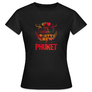 phuket party crew - Frauen T-Shirt - Schwarz - Vorne - AI Model Female 172 dark (172cm)