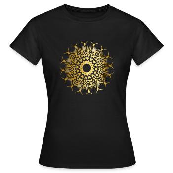 Rune Celts symbol gift ornament culture spirit - Women's T-Shirt - black - Front - AI Model Female 172 dark (172cm)