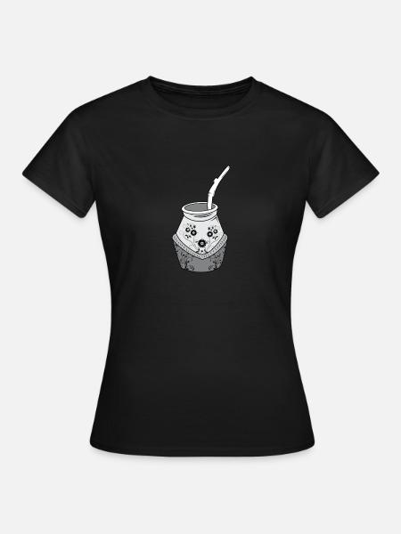 Flowerful Mate - Frauen T-Shirt - Schwarz