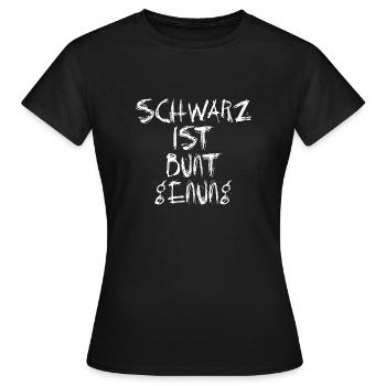 schwarz - Frauen T-Shirt - Schwarz - Vorne - AI Model Female 172 dark (172cm)