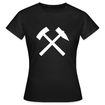 Mallets and irons - Ruhrpott gift - Women's T-Shirt - black - Front - AI Model Female 172 dark (172cm)