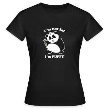 Je ne suis pas gros panda - T-shirt Femme - noir - Devant - AI Model Female 172 dark (172cm)