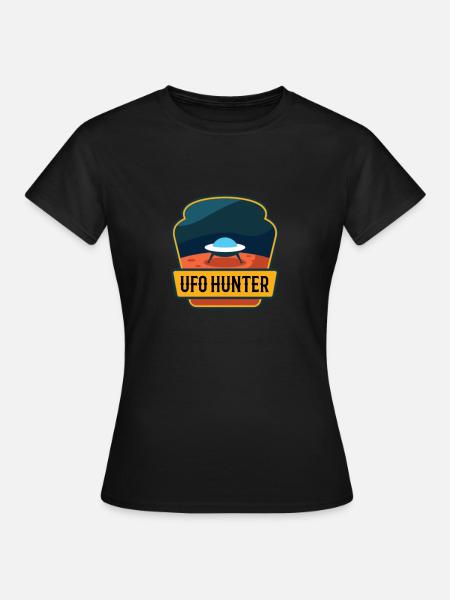 UFO HUNTER - Frauen T-Shirt - Schwarz