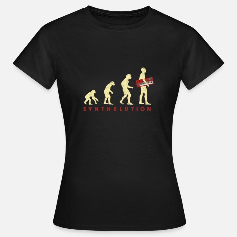 Vintage Synthesizer Evolution Synthelution - Women's T-Shirt - black