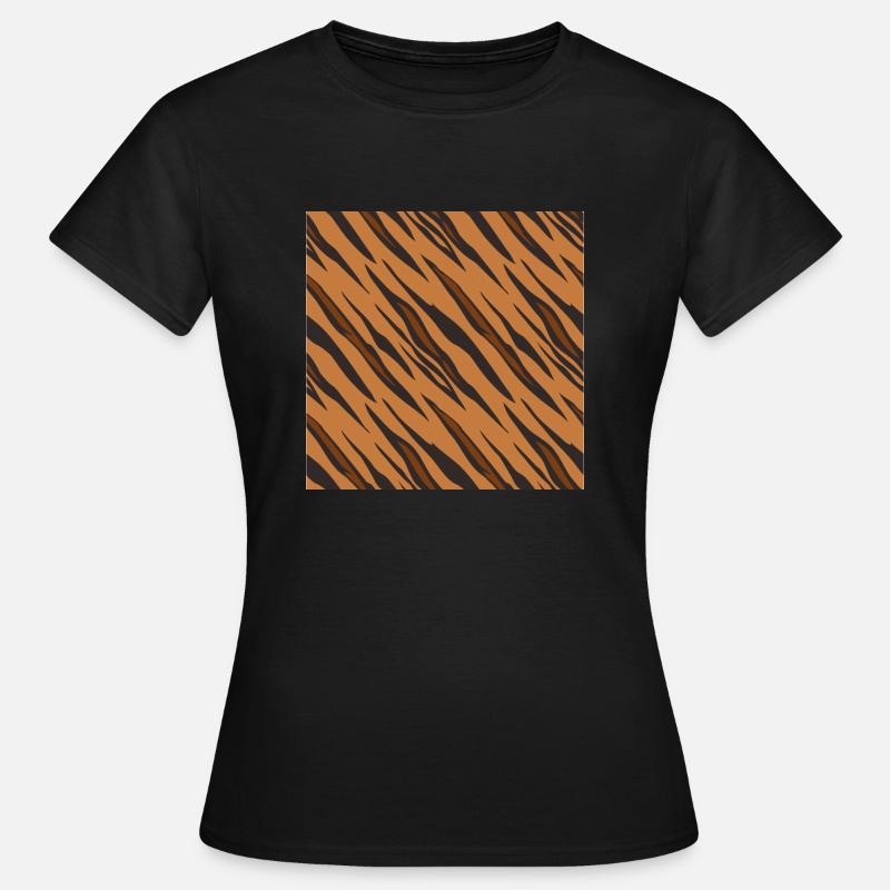 Tiger pattern - Women's T-Shirt - black