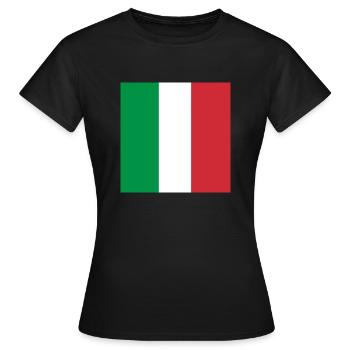 italien fahne - Frauen T-Shirt - Schwarz - Vorne - AI Model Female 172 dark (172cm)