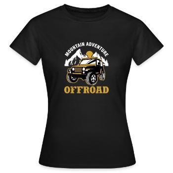 Véhicule tout-terrain Jeep tout-terrain - T-shirt Femme - noir - Devant - AI Model Female 172 dark (172cm)