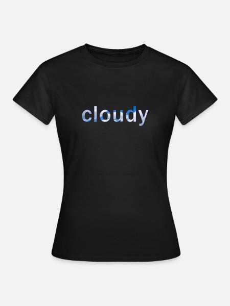 cloud - Frauen T-Shirt - Schwarz