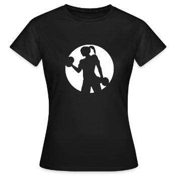 Lady - Women's T-Shirt - black - Front - AI Model Female 172 dark (172cm)