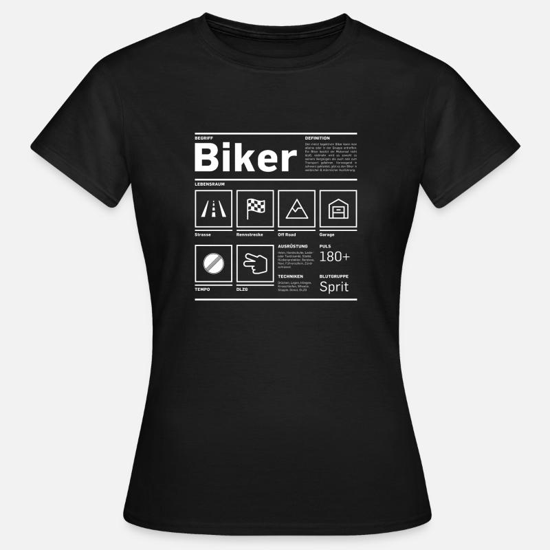 Profile: Biker - Women's T-Shirt - black