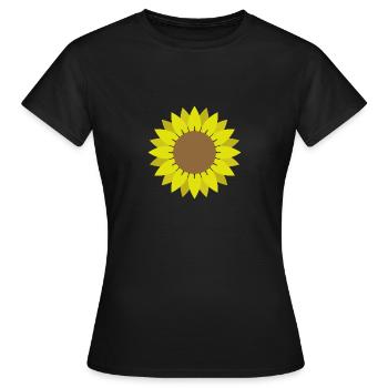 tournesol - T-shirt Femme - noir - Devant - AI Model Female 172 dark (172cm)