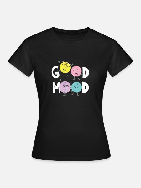 Gute Laune - Frauen T-Shirt - Schwarz