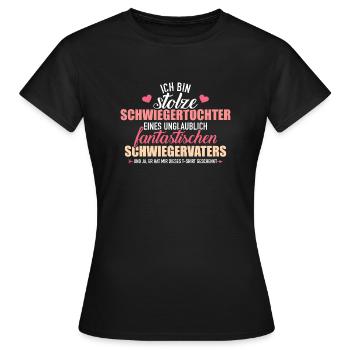 Schwiegertochter - Frauen T-Shirt - Schwarz - Vorne - AI Model Female 172 dark (172cm)