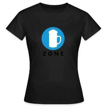 Beer zone - Women's T-Shirt - black - Front - AI Model Female 172 dark (172cm)