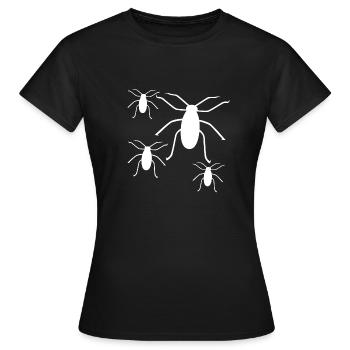 insects - Women's T-Shirt - black - Front - AI Model Female 172 dark (172cm)