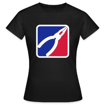 Logo de l'outil de pinces - T-shirt Femme - noir - Devant - AI Model Female 172 dark (172cm)