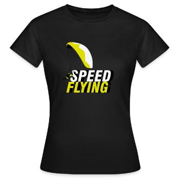 Speed Flying - T-shirt Femme - noir - Devant - AI Model Female 172 dark (172cm)
