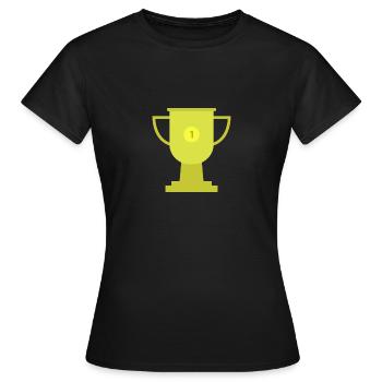 trophée - T-shirt Femme - noir - Devant - AI Model Female 172 dark (172cm)