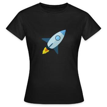 fusée - T-shirt Femme - noir - Devant - AI Model Female 172 dark (172cm)